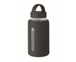 Gourde en verre borosilicaté avec housse en silicone 600ml couleur noir