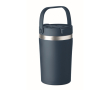 Gobelet avec anse en acier inoxydable recyclé à double paroi 350 ml couleur bleu marine