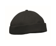 Casquette style docker en coton avec maille et boucle 260 g/m² couleur noir