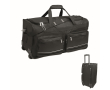 Sac trolley en RPET avec 2 roues et plusieurs poches couleur noir