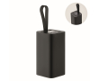 Batterie externe en aluminium recyclé avec indicateur 20 000 mAh couleur noir