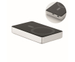 Batterie externe en aluminium recyclé avec indicateur 10 000 mAh couleur argenté