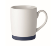 Tasse en céramique blanche mate avec base en silicone colorée 300ml couleur bleu marine