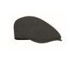 Casquette plate en polyester avec boucle métallique 335 g/m² couleur noir