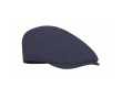 Casquette plate en polyester avec boucle métallique 335 g/m² couleur bleu