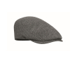 Casquette plate en polyester avec boucle métallique 335 g/m² couleur gris