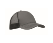 Casquette trucker 5 panneaux en coton et maille 250 g/m² couleur gris foncé