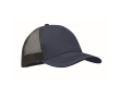 Casquette trucker 5 panneaux en coton et maille 250 g/m² couleur bleu marine