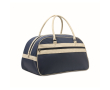 Sac de sport vintage classique en cuir synthétique 21,5L couleur bleu