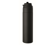 Gourde en acier inoxydable recyclé avec paille 2 en 1 650 ml couleur noir