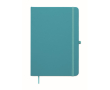 Carnet A5 à couverture rigide en similicuir recyclé, pages lignées couleur turquoise