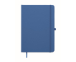 Carnet A5 à couverture rigide en similicuir recyclé, pages lignées couleur bleu bondi