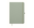 Carnet A5 à couverture rigide en similicuir recyclé, pages lignées couleur vert menthe