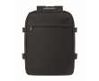 Sac à dos de voyage en polyester RPET avec compartiment pour PC 20 L couleur noir