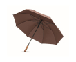Parapluie automatique en pongé résistant avec manche droit Ø137 couleur marron