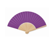 Éventails publicitaires en bambou avec papier coloré PaperWind couleur violet