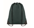 Sacs à dos à cordon personnalisés en polyester 190T Urban couleur vert foncé