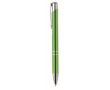 Stylos métalliques gravés populaires pour cadeaux en encre bleue couleur vert lime
