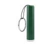 Porte-clés lampe torche cylindrique et coloré avec logo couleur vert foncé