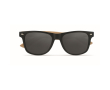 Lunettes de soleil sérigraphiées avec branches en bambou BeachWood couleur noir