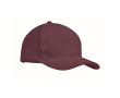 Casquette sérigraphiée de haute qualité en coton épais Cottonstyle couleur bordeaux