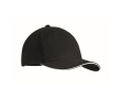 Casquette sérigraphiée de haute qualité en coton épais Cottonstyle couleur blanc/noir