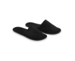 Chaussons avec logo pour hôtel en polyester Roomie couleur noir