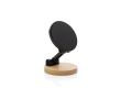 Support magnétique pour téléphone en plastique recyclé et bambou couleur noir