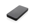 Powerbank en plastique recyclé avec indicateur de 10 000 mAh couleur noir