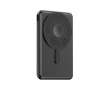 Powerbank 5‑en‑1 écologique avec câbles de charge et support 5 000 mAh couleur noir