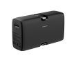 Powerbank en plastique recyclé avec indicateur de charge et 20W couleur noir