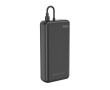 Powerbank écologique pour 2 appareils avec indicateur de charge 20W couleur noir