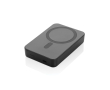 Powerbank de poche en ABS recyclé avec indicateur de charge 10 000 mAh couleur noir