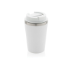 Mug thermique à double paroi écologique couvercle anti-goutte 350ml couleur blanc