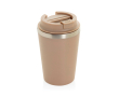 Mug isotherme à double paroi écologique couvercle anti-goutte 350 ml couleur ivoire
