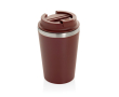 Mug isotherme à double paroi écologique couvercle anti-goutte 350 ml couleur rouge