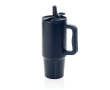Gobelet en acier recyclé avec bec rabattable et bouchon à vis 900 ml couleur bleu marine