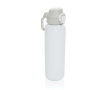 Gourde de sport en acier recyclé avec bouchon antifuite 600 ml couleur blanc
