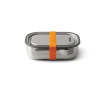 Lunch box en acier inoxydable avec couverts et sangle Black+Blum 1L couleur orange