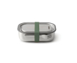 Lunch box en acier inoxydable avec couverts et sangle Black+Blum 1 L couleur vert olive