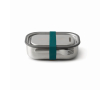 Lunch box en acier inoxydable avec couverts et sangle Black+Blum 1L couleur turquoise