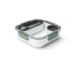 Lunch box avec compartiments intérieurs et fourchette Black+Blum 1L couleur vert olive
