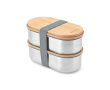 Set de boîtes hermétiques avec couvercle-planche Black & Blum 1 L couleur gris