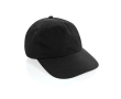 Casquette 5 panneaux en nylon recyclé, légère et respirante couleur noir