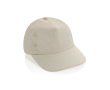 Casquette 5 panneaux en nylon recyclé, légère et respirante couleur beige