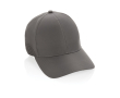 Casquette de sport en RPET avec 6 panneaux et boucle arrière couleur gris