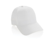 Casquette de sport en RPET avec 6 panneaux et boucle arrière couleur blanc