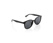 Lunettes de soleil rétro en fibre de paille de blé UV400 couleur noir