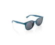 Lunettes de soleil rétro en fibre de paille de blé UV400 couleur bleu