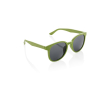 Lunettes de soleil rétro en fibre de paille de blé UV400 couleur vert